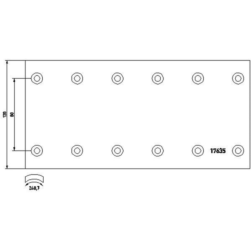 Textar Textar Cv Brake Lining Set 1708802