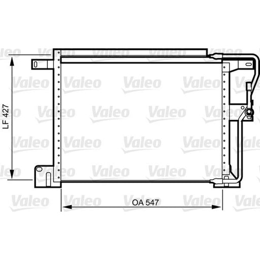 Valeo Air Conditioning Condenser 818024