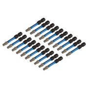Draper Expert TX-STAR Impact Screwdriver Bits, T25 x 50mm, 1/4" Hex (Pack of 20) Draper - Dynamic Drive