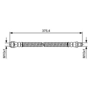 Bosch Brake Hydraulic Hose Line Rear fits Mercedes-Benz S-Class 2005-2020
