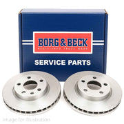 Borg & Beck 2 x Vented Rear Brake Discs BBD33055-x2