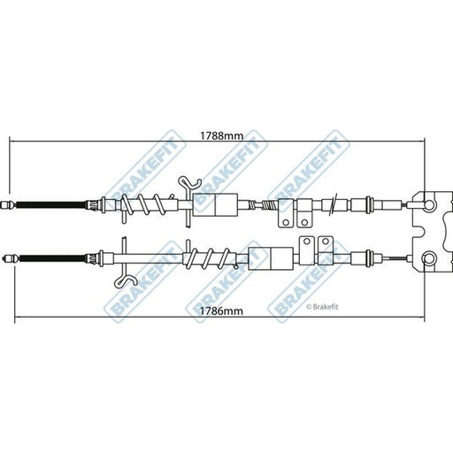 Apec Handbrake Cable Left Rear fits Ford Tourneo Connect 2002-2013 1.8