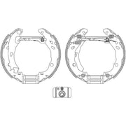 Mintex Brake Shoe Set Axle Kit fits Citroën C2 2003-2012 1.1 1.4
