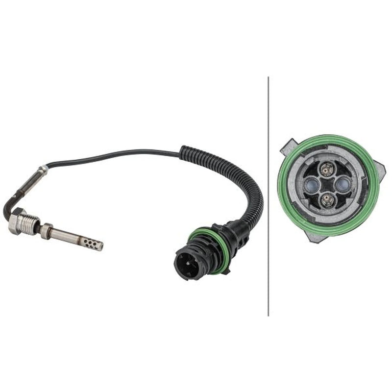 Hella Exhaust Gas Temperature Sensor fits Mercedes-Benz Actros MP2 2002-2003
