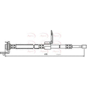 Apec Brake Hydraulic Hose Line Front Right fits Hyundai Getz 2002-2010