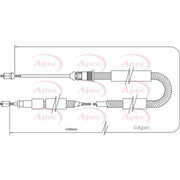 Apec Handbrake Cable Right Rear fits Peugeot 205 1983-1998