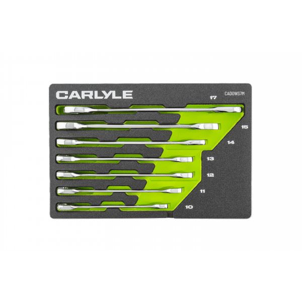 Carlyle Tools 7 Pc Metric Double Open End Angle Wrench Set - image 1