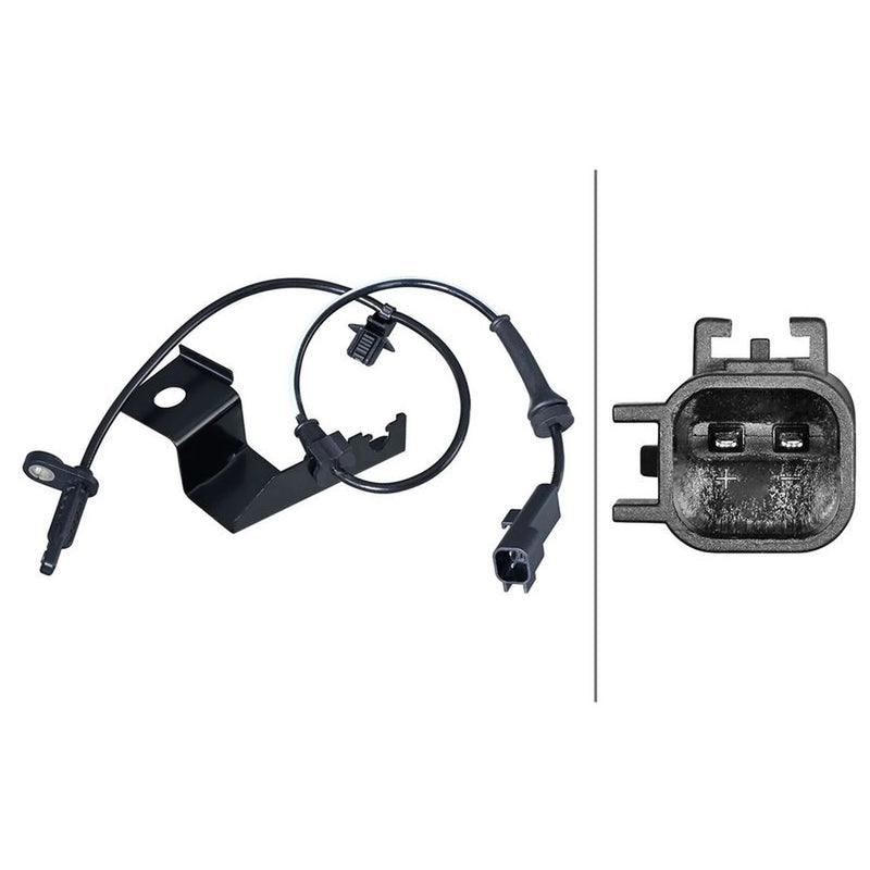 Hella ABS Wheel Speed Sensor Front Right fits Ford Mondeo V 2014-2022
