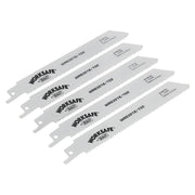 Sealey Reciprocating Saw Blade 150mm 10tpi Pack of 5 WRS3018/150 Sealey - Dynamic Drive