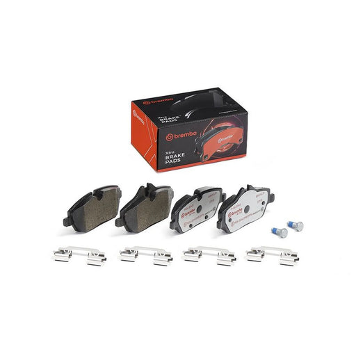 Brembo Xtra Front Brake Perforated/Vented Discs & Pads fits BMW 1 2004-2013