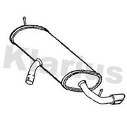 Klarius Box With Tail Pipe Rear fits VW Golf Sportsvan VII 2014-2020 1.6