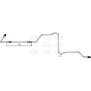 Apec Brake Hydraulic Hose Line Rear Left fits Renault Espace 2002-2015
