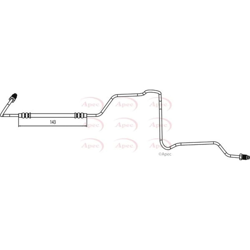 Apec Brake Hydraulic Hose Line outer HOS4118
