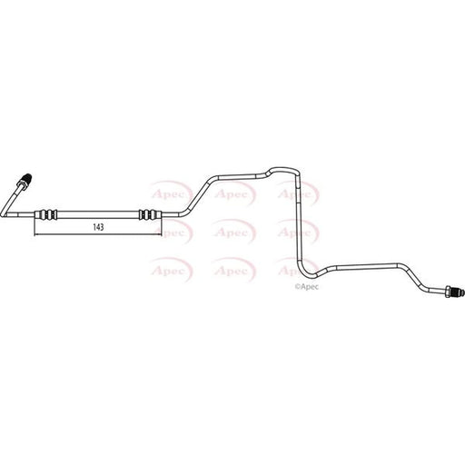 Apec Brake Hydraulic Hose Line outer HOS4118