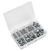 Sealey Nylon Locknut Assortment M4-M16 255pc AB033LN Sealey - Dynamic Drive
