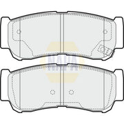 NAPA Rear Brake Pad Set fits Hyundai H-1 / Starex Bus 2001-2004 2.4 2.5