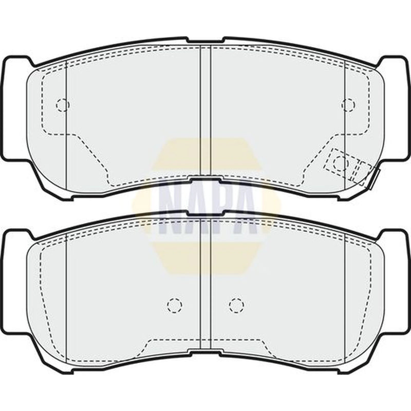NAPA Rear Brake Pad Set fits Hyundai H-1 / Starex Bus 2001-2004 2.4 2.5