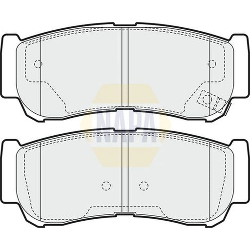 NAPA Rear Brake Pad Set fits Hyundai H-1 / Starex Bus 2001-2004 2.4 2.5