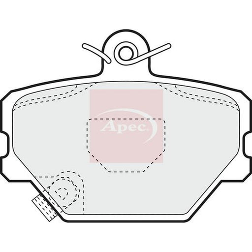 Apec Front Brake Pad Set fits Smart Cabrio 2000-2004