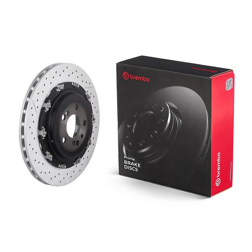 Brembo 2 x Aluminium Brake Disc Hub Brake Discs fits Mercedes-Benz Sl 2004-2012