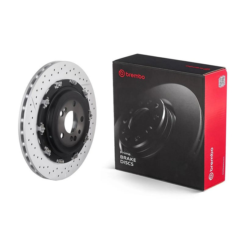 Brembo Rear Brake Aluminium Brake Disc Hub Discs & Pads fits Mercedes-Benz Sl