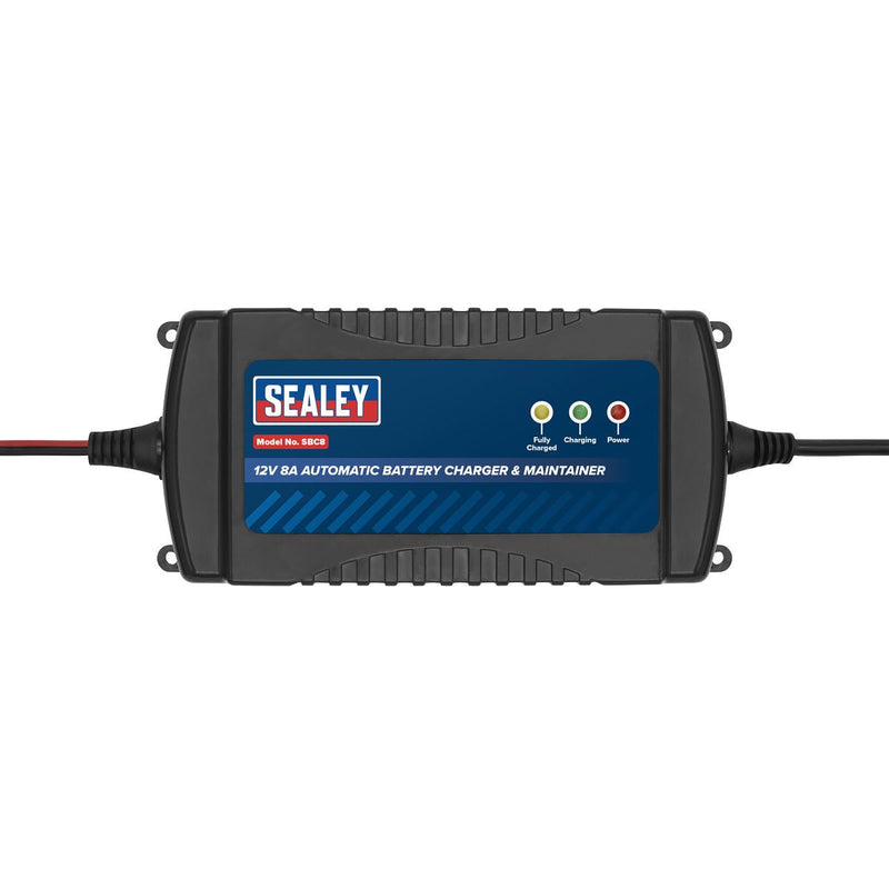 Sealey Battery Maintainer Charger 12V 8A Fully Automatic SBC8 Sealey - Dynamic Drive