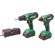 HiKOKI KC18DFXJAZ Twin Pack 18V 2 x 2.0Ah Li-ion - KC18DFXJAZ