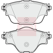 Apec Rear Brake Pad Set fits Citroën C4 Grand Picasso II 2013-2018 1.2 1.6 2.0