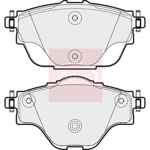 Apec Rear Brake Pad Set fits Citroën C4 Grand Picasso II 2013-2018 1.2 1.6 2.0