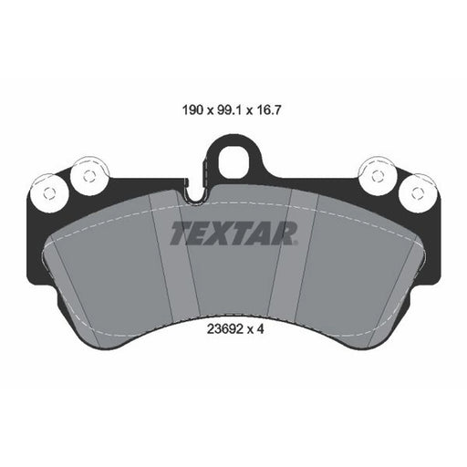 Textar Front Brake Pad Set 2369202