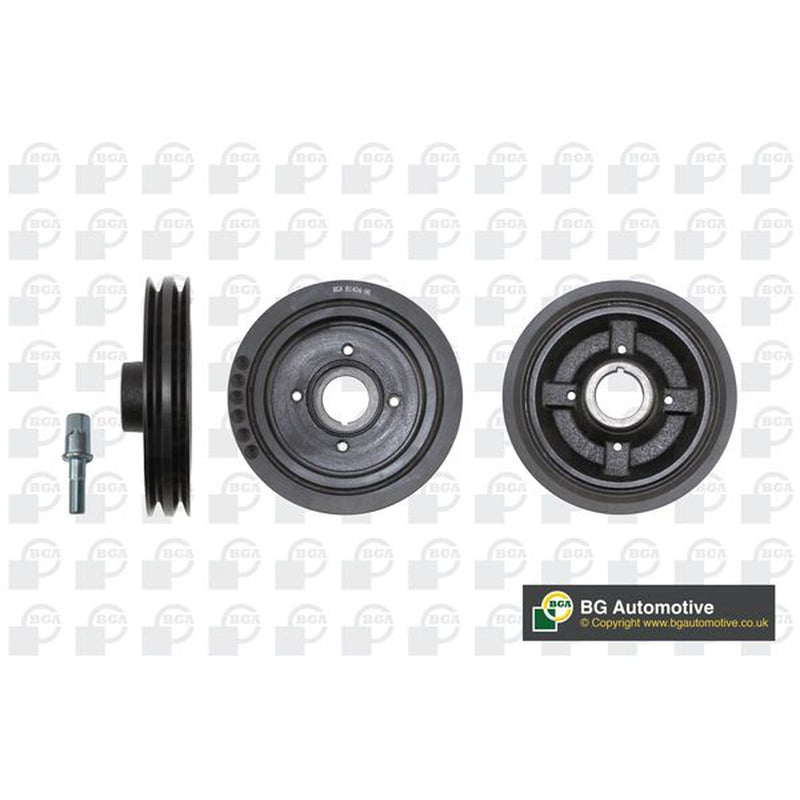 BGA Belt Pulley Set, Crankshaft 173mm fits Mitsubishi Shogun Sport I 1998 on 2.5
