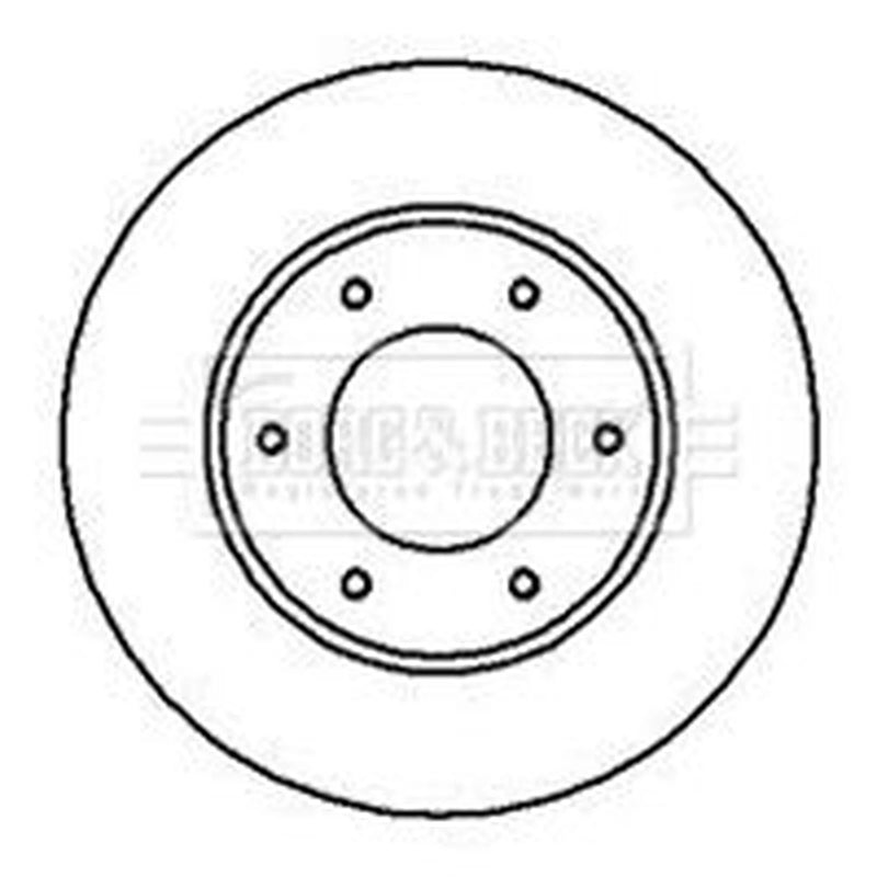 Borg & Beck Front Brake Vented Discs & Pads fits Toyota Hiace IV 1995-2004 2.4