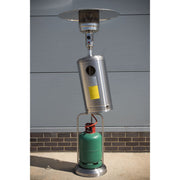 Dellonda 13kW Stainless Steel Commercial Gas Outdoor Garden Patio Heater Wheels Dellonda  - Dynamic Drive