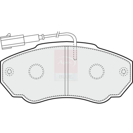 Apec Front Brake Pad Set fits Citroën Relay II 2002-2006 2.0 2.2 2.8