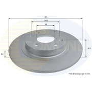 Comline Rear Brake Solid Discs & Pads fits Mazda CX-3 2015 on 2.0