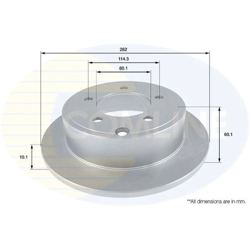 Comline Front & Rear Brake Discs & Pads fits Dodge Caliber 2006-2011