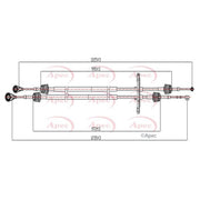 Apec Manual Transmission Cable Pull fits Citroën Nemo 2010 on 1.3