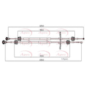Apec Manual Transmission Cable Pull CAB7029