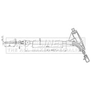 First Line Handbrake Cable Front fits Peugeot 406 1995-2004 1.8 1.9 2.0 2.2 3.0