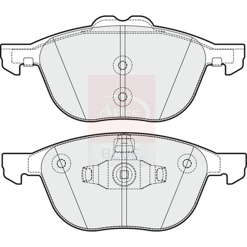 Apec Front & Rear Brake Discs & Pads fits Ford C-Max II 2010-2019 1.5 1.6