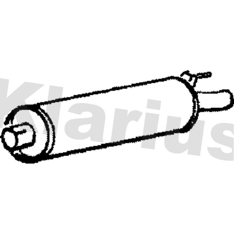 Klarius Box With Tail Pipe Rear fits Jaguar Xj 1973-1993 3.6 5.3