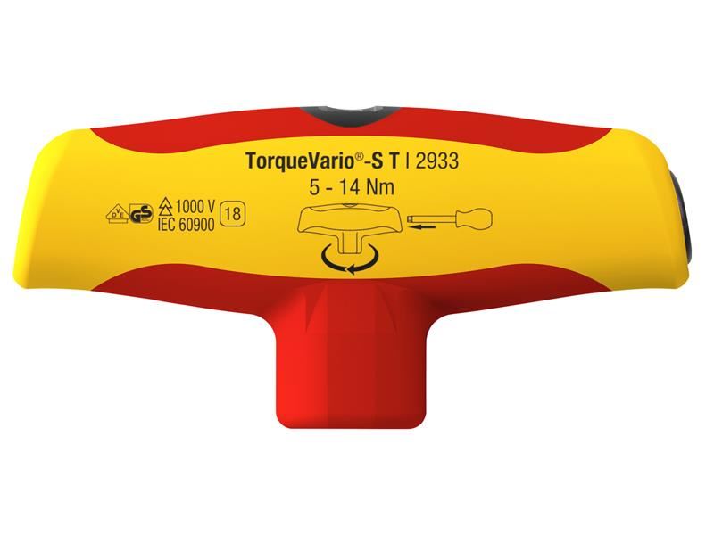 Wiha TorqueVario®-S T electric T-handle Screwdriver 5-14Nm Wiha - Dynamic Drive