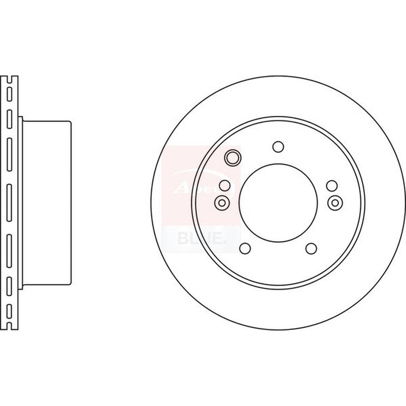 Apec Front & Rear Brake Discs & Pads fits Kia Sorento I 2002-2011 2.4 2.5 3.5