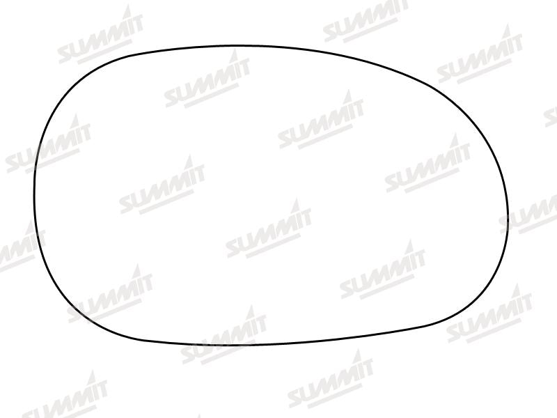 Summit Stick-On Standard Mirror Glass fits Renault Laguna RHS Summit - Bars 4 Cars