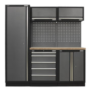 Sealey Superline Pro 2.0m Storage System Wood Worktop APMSSTACK02W Sealey - Dynamic Drive