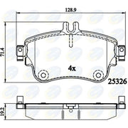 Comline Front & Rear Brake Discs & Pads fits Mercedes-Benz B-Class Sports Tourer
