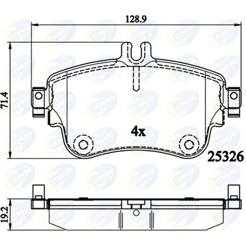 Comline Front & Rear Brake Discs & Pads fits Mercedes-Benz B-Class Sports Tourer