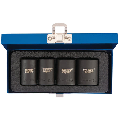 Draper Locking Wheel Nut Set, 1/2" Sq. Dr. (4 Piece) 34032 Draper - Dynamic Drive