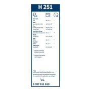 Bosch Conventional Wiper Blade 250mm — H251 fits Chevrolet Trax 2012-2013
