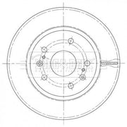 Borg & Beck 2 x Vented Front Brake Discs BBD5441